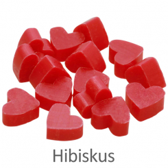 Sheep milk soap heart 2g, Hibiscus 