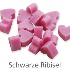 Schafmilchseife Herz mini mini 2g, schwarze Ribisel 