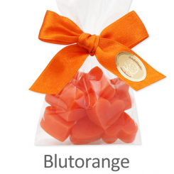 Schafmilchseife Herz mini mini 10x2g, in Cello, Blutorange 