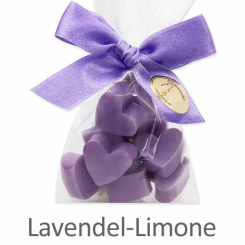 Schafmilchseife Herz mini mini 10x2g, in Cello, Lavendel-Limone 