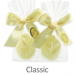 Sheep milk soap medaillon rose 8g in a cellophane, Classic 