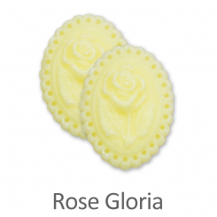 Sheep milk soap medaillon rose 8g, Rose Gloria 