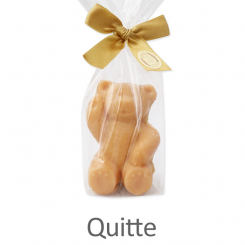 Sheep milk soap teddy bear big 120g, in a cellophane, Quince 