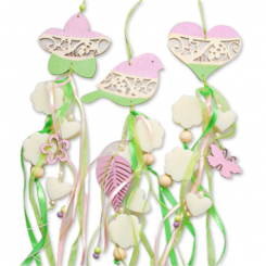 Schafmilchseife Blume mini 2x20g und Herz mini 2x8g  hängend, sortiert in Vogel/Blume/Herz, Classic 