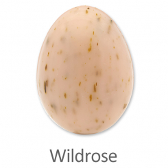 Schafmilchseife Ei 61g, Wildrose mit Blüten 