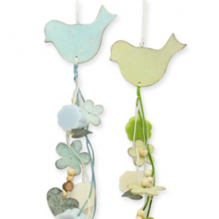 Sheep milk flower soap 20g hanging with a bird, sorted 