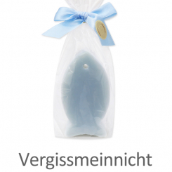Sheep milk soap fish 98g, in a cellophane, Forget-me-not 