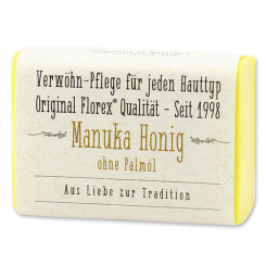 Manuka Honey soap square 100g with label 