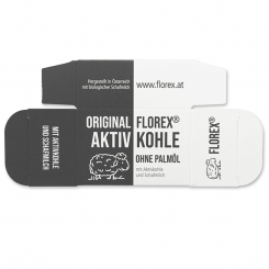 Paper box for activated charcoal soap square 100g 