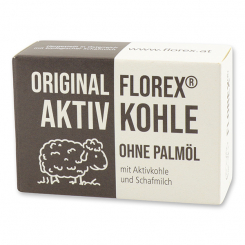 Activated charcoal soap square 100g in box 