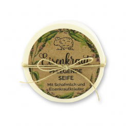 Sheep milk soap round 100g in a box "feel-good time", Verbena 