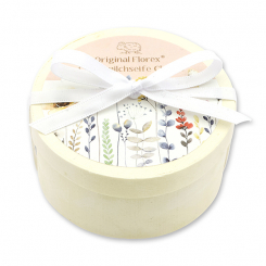 Sheep milk soap 100g in a box 'Blütenzart' with design 3, Classic 