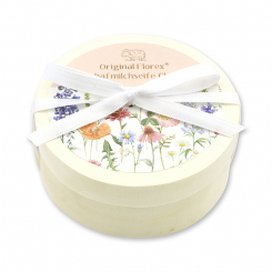 Sheep milk soap 100g in a box 'Blütenzart' with design 4, Classic 