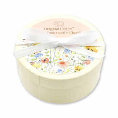 Sheep milk soap 100g in a box 'Blütenzart' with design 8, Classic 