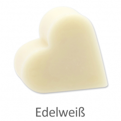 Schafmilchseife Herz groß 85g, Edelweiß 