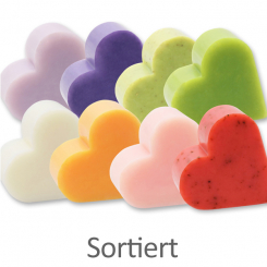 Sheep milk soap heart 85g, sorted 