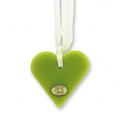 Schafmilchseife Herz groß 85g hängend, Lemongras 