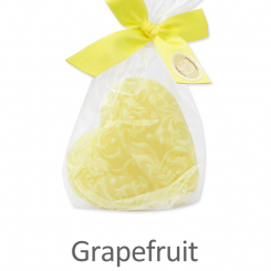 Schafmilchseife Herz Florex 80g, in Cello, Grapefruit 