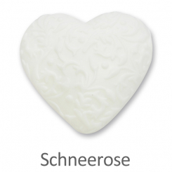 Schafmilchseife Herz Florex 80g, Schneerose 