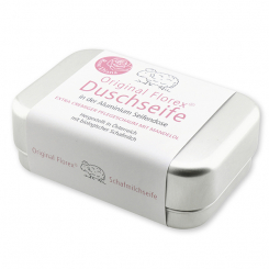 Shower soap square 100g in a can, rose diana 