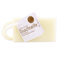 Duschseife mit Schafmilch eckig 120g, hängend mit Kordel, Classic 