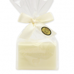 Sheep milk soap square 100g in a cellophane bag , Sheep milk 