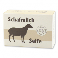 Milk soap square 100g with label, Sheep milk 