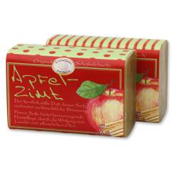 Sheepmilk soap square 100g "Jung & Flott", Apple-cinnamon 