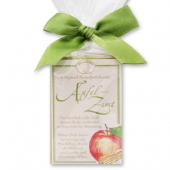 Sheep milk soap square 100g classic in cellophane, Apple-Cinnamon 