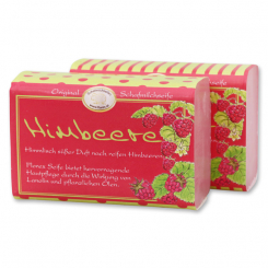 Sheep milk soap square 100g "Jung & Flott", Raspberry 