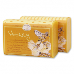 Sheep milk soap square 100g "Jung & Flott", Honey 