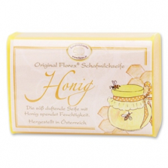 Sheep milk soap square 100g classic, Honey 