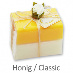 Sheep milk soap square 100g 2 pieces packed, Classic/Honey 