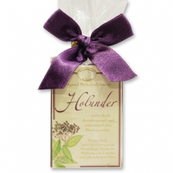 Schafmilchseife eckig 100g klassisch in Cello, Holunder 