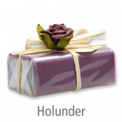 Sheep milk soap square 100g 1 piece packed, Elderberry 