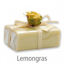 Sheep milk soap square 100g 1 piece packed, Lemongrass 