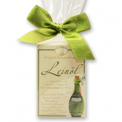 Schafmilchseife eckig 100g klassisch in Cello, Leinöl 