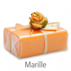 Schafmilchseife eckig 100g 1er verpackt, Marille 