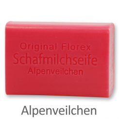 Sheep milk soap square 100g, Cyclamen 