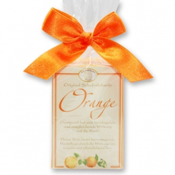 Schafmilchseife eckig 100g klassisch in Cello, Orange 