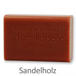 Schafmilchseife eckig 100g, Sandelholz 