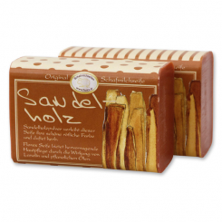 Sheep milk soap square 100g "Jung & Flott", Sandalwood 