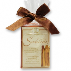 Schafmilchseife eckig 100g klassisch in Cello, Sandelholz 