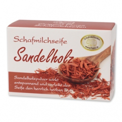 Sheep milk soap square 100g paper box, Sandalwood 