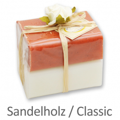 Sheep milk soap square 100g 2 pieces packed, Classic/Sandalwood 