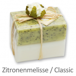 Sheep milk soap square 100g 2 pieces packed, Classic/Lemon balm 