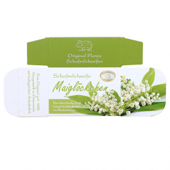 Papier-Schachtel MC für Schafmilchseife eckig 100g, Maiglöckchen 