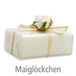 Sheep milk soap square 100g 1 piece packed, Lily of the valley 