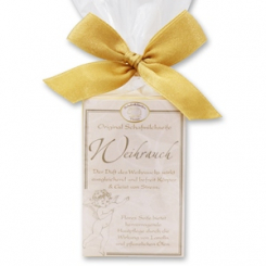 Schafmilchseife eckig 100g klassisch in Cello, Weihrauch 