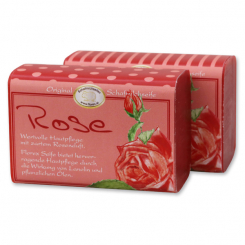 Sheep milk soap square 100g "Jung & Flott", Rose 